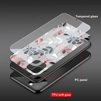 Mados Mandala Funda Atveju Iphone 12 Pro Case for Iphone 12 11 XR Pro XS MAX X 7 8 6 6S Plus SE 2020 Grūdintas Stiklas Atveju