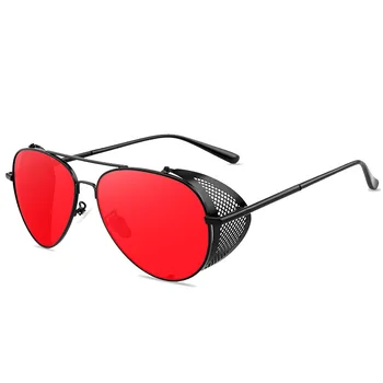 Mados Steampunk Akiniai nuo saulės Prekės ženklo Dizainas Vyrai Moterys Derliaus Metalo Garų Pankų Saulės akiniai UV400 Atspalvių Akių Gafas de Sol