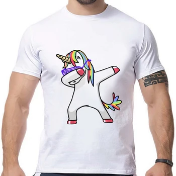 Mados Tepdami Šokių Juokingi Marškinėliai, DAB Vienaragis Katė Zebra Panda Šuo, Triušis Marškinėliai trumpomis Rankovėmis Hip-Hop Viršūnes marškinėlius BMD02 RW