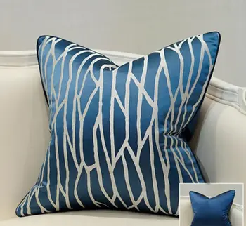 Mados pagalvę/almofadas atveju,mados dizainas sėdynės atlošo pagalvėlė padengti 45 50 60,elegantiška mėlynos europos dekoratyvinės mesti pagalvės užvalkalą