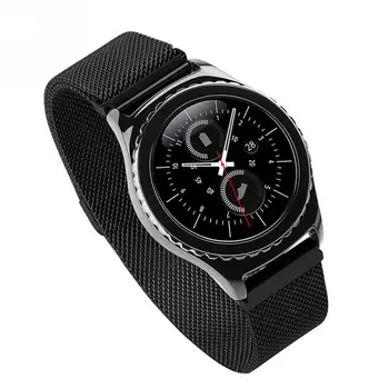 Magnetinio Milano Kilpa Dirželis Samsung Pavarų S2 Classic/pasienio Smart Žiūrėti Juosta, Nerūdijančio Plieno Metalo Watchband Apyrankė