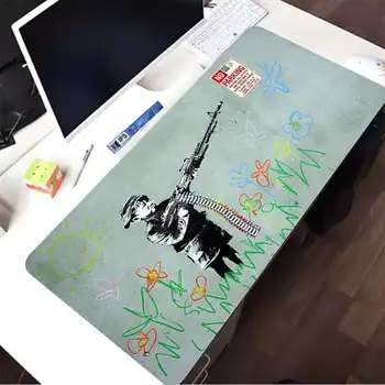 MaiYaCa Aukščiausios Kokybės Gatvės Meno Banksy Grafiti Nešiojamas Kompiuteris Kilimėlis Nemokamas Pristatymas Didelis, Mouse Pad Klaviatūros Kilimėlis