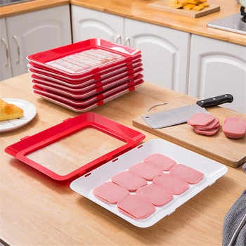 Maisto Išsaugojimo Dėklas Kūrybos Šviežių saugojimo Dėklas Plastikinis Maisto Saugojimo Konteineris Nustatyti Šviežių Maisto Saugojimo Virtuvė Mėsos Dangtis