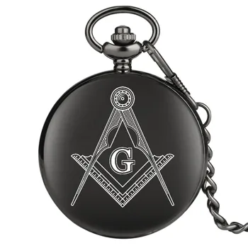 Masinu Masonai Kvarco Kišenėje Žiūrėti Antikvariniai Juoda Pakabukas Kišeninis Laikrodis Masonų Simbolis Dovanos Freemason