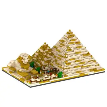 Maskvos raudonojoje Aikštėje Indijos Taj Mahal prancūzijos Arc de Triomphe Egipto Piramidės Twin tiltas Diamond statybos mini blokai dovanos