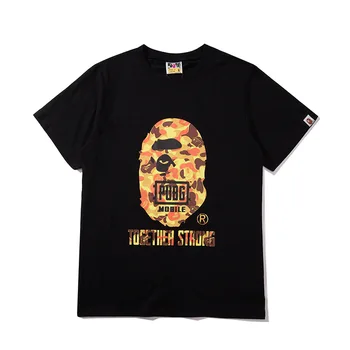 Maudymosi Ape T-shirt Vasaros Naują Japonų Trumpas rankovėmis marškinėliai Madinga Prekės ženklas vyriški marškinėliai