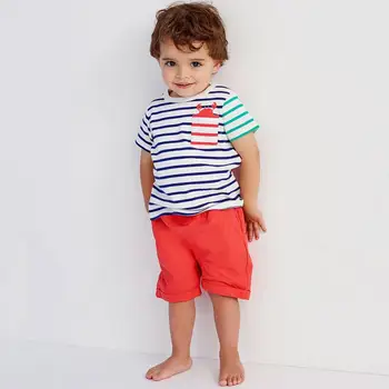 Mažai specialistė, vaikų 2019 m. vasarą kūdikių berniukų drabužiai medvilnės vaikų prekės ženklas nustato automobilio spausdinimo dryžuotas banginis marškinėliai + šortai