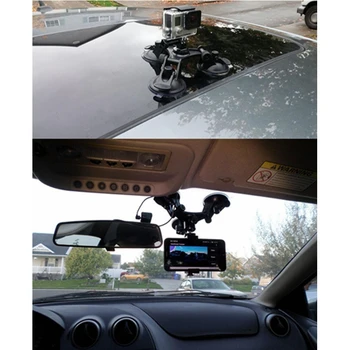 Mažo kampo Vėjo Ilgalaikio Automobilių Gyvis Siurbimo Taurės GoPro Hero 9 8 7 6 5 Max Insta360 VIENAS R One X SJCAM Gimbal Adapteris