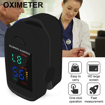 Medicinos Įkrovimo Skaitmeninį Piršto pulse Oximeter Kraujo Deguonies Įsotinimo Metrų Piršto OLED SPO2 PR Stebėti oximetro