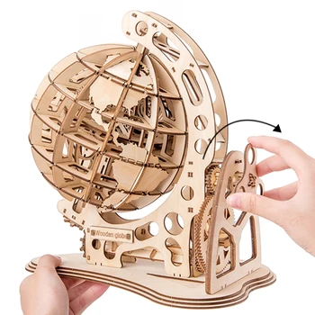 Mediniai Pasaulyje Dėlionę, Mechaninė Ratai Modelis Pavarų Dėžė Pasukti Montavimas Galvosūkiai Namų Biuro Apdailos Švietimo Žaislai