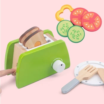 Mediniai vaikų Žaisti Namus žaislas Modeliavimas Real Life Virtuvės Duonos Formuotojas Blynas maker salotos vaikų mokymosi pradžioje švietimo žaislas
