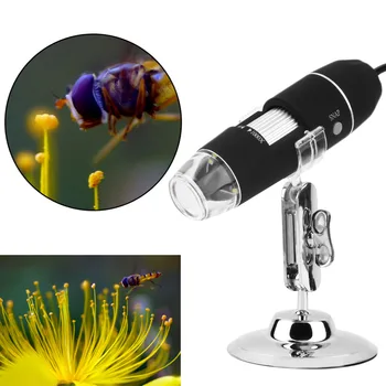 Mega Pikselių 8 LED 1000X USB Skaitmeninis Mikroskopas Endoskopą didinamąjį stiklą Vaizdo Kamera su Stovu Z P4PM Litavimo Suaugusiems, Studentams