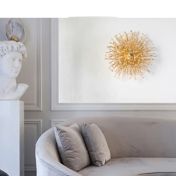 Meno Dizaino Gėlių Namo Sienos Žibintai Aukso G9 LED Lemputė Miegamojo kambarį Sienos Sconce Paviršinio montavimo Romantiškas Dekoro Įrenginiai