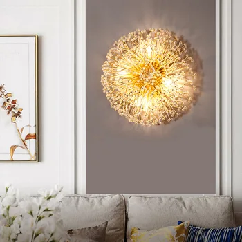 Meno Dizaino Gėlių Namo Sienos Žibintai Aukso G9 LED Lemputė Miegamojo kambarį Sienos Sconce Paviršinio montavimo Romantiškas Dekoro Įrenginiai
