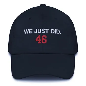 Mes ką tik padarė 46 pirmininkas beisbolo kepuraitę Amerikos prezidentas medvilnės tėtis skrybėlės reguliuojamas lauko vyrų, moterų golfo kepurės