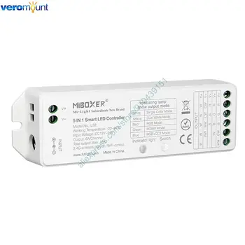 MiBoxer LS2 5 1 LED Juostos Valdiklis 2.4 RF Nuotolinio / WiFi APP / Alexa Balso Kontrolės SILPNAS, BMT, RGB,RGBW,RGBCCT LED Juostos