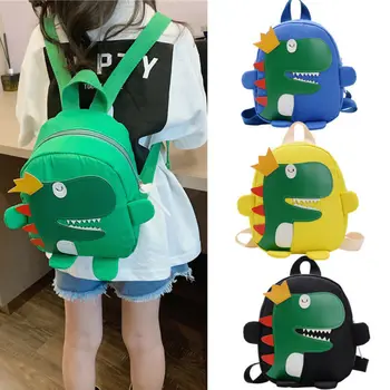 Mielas pyplys vaikas, vaikų darželis, mokyklos maišą 3D animaciją dinozaurų mini kuprinė nauja baby berniukas ir mergaitė mokyklos maišą