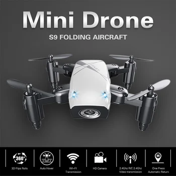 Mini Drone Aukščio Laikyti Wifi FPV Kamera Quadcopter Nuotolinio valdymo orlaiviai RC S9HW