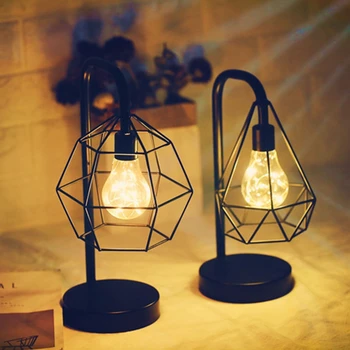 Minimalistinis Retro Kūrybos Vario Viela, Stalo Lempa LED Nakties Šviesos Namuose Miegamasis 35ED