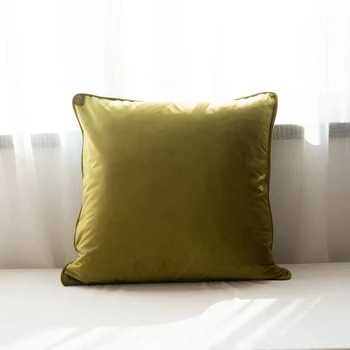 Minkštos Luxury Gold Green Velvet Pagalvėlė Padengti Pagalvės užvalkalą Lova, Sofa-lova, Pagalvė Padengti Vamzdynų Projektinis Nr. Balling-Be Įdaro