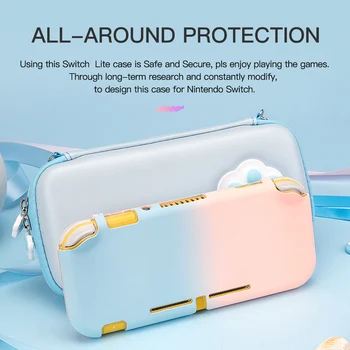 Mod-X Spalvinga Atveju Nintendo Jungiklis Lite Case Cover Pink Mielas Galinio Dangtelio Nintend Jungiklis Lite NX NS Lite Apsauginį kiautą