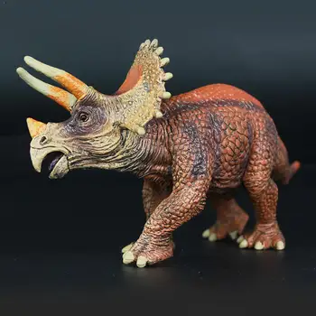 Modeliavimo Dinozaurų Modelis Juros periodo Triceratopsas Modelis Žaislas Gyvūnų Triceratopsas Statinio Vaikų Dovanų Plastiko Surinkimo S4W7