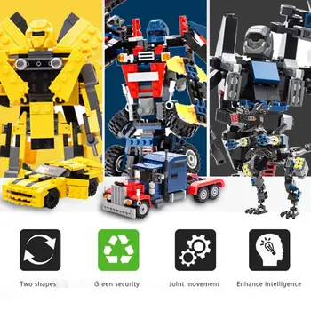 Modeliavimo Wasp Automobilių Žaislai Kariai Duomenys Kūrimo Bloką, Žaislai Transformacijos Robotas Žaislai Vaikams