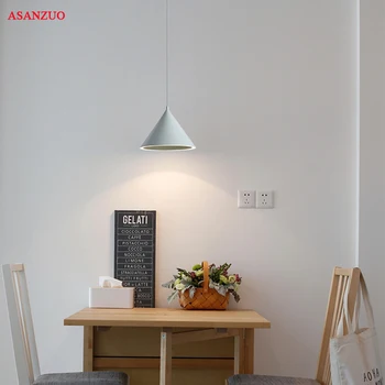 Modernus Nordic minimalistinės kūrybos kabo žibintai macarons pakabukas šviesos kambarį restoranas, baras apšvietimo šviestuvas