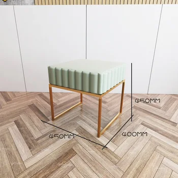 Modernus minimalistinis audinio batų keitimas išmatose kūrybos namų įėjimo mažai kėdžių, gyvenamasis kambarys sofos, kėdžių