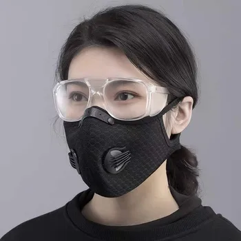 Mondmasker Wasbaar Kovos su tarša kaukė dulkėms kd2.5 kaukė anti-virus,daugkartinio naudojimo medvilnės kaukė respiratorius su kvėpavimo vožtuvu