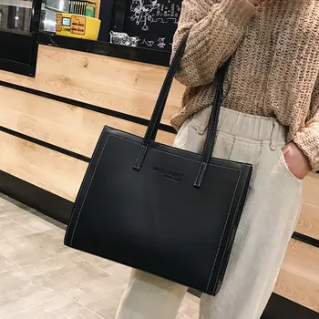 Moteris maišo 2019 naujas Nešti maišą paprasta pečių maišą moterų didelės talpos rankinėje commuter krepšys laukinių lagaminėlis