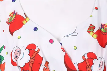 Moterų Derliaus Balta Suknelė Skraiste Viršūnes Kalėdų 1950 Vakare Šalies Prom Mados Dizaino Trumpas Rankovėmis V-Kaklo, Kvėpuojantis Plius Dydžių
