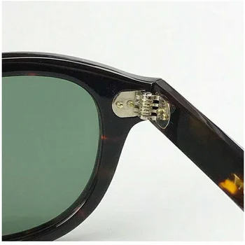 Moterų Johnny Depp akiniai nuo saulės Vyrams Lemtosh Poliarizuoti Saulės Akiniai Green objektyvas Prabangos Prekės Acetatas Akinius Rėmo Aukščiausios Kokybės 02-2