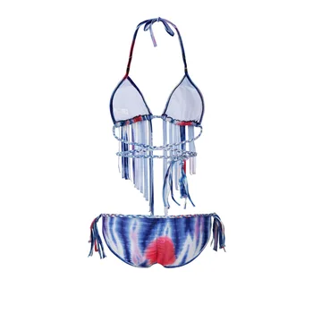 Moterų Kutais Bikini, Trikampio maudymosi Kostiumėliai, Padalinta maudymosi kostiumėlis Beach Bikini Komplektas Kutas Spausdinimo Bohemijos Stiliaus Maillot de Bain Femme 2018
