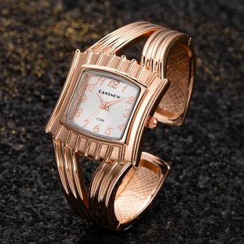 Moterų Laikrodžiai Top Brand Prabanga Mažų Žiūrėti Apyrankė Rose Gold Square Dial Suknelė Moterų Laikrodis Reloj Mujer