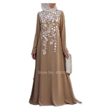 Moterų Maxi Suknelė Musulmonų Abaja Tradicinių Islamo Drabužių Elegantiškas Atsitiktinis Plius Dydžio Artimuosiuose Rytuose Dubajus Spausdinimo Turkijos Kaftan