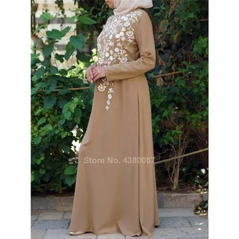 Moterų Maxi Suknelė Musulmonų Abaja Tradicinių Islamo Drabužių Elegantiškas Atsitiktinis Plius Dydžio Artimuosiuose Rytuose Dubajus Spausdinimo Turkijos Kaftan