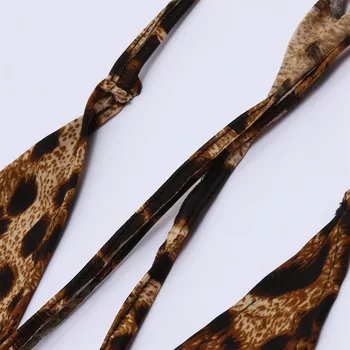 Moterų Plius Dydis Sexy Nėrinių Lingerie Nustatyti Lankas Apdaila Leopard 