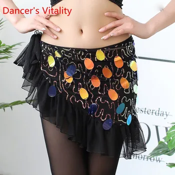 Moterų Rytietiškų Šokių Kostiumai Pradedančiųjų pakraštyje liemens sijonas seksualus apatinis sijonas mokymo drabužius hip-skara