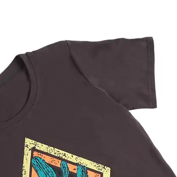Moterų top Juoda T-shirt AISTRA Tee Kaktusas trumpomis Rankovėmis Spausdinti Mujer Camis Ral Harajuku Mujer Moterų Prarasti Viršuje Marškinėlius 2020 m.