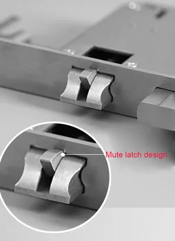 Multi-funkcija Nerūdijančio plieno finger print durų Užraktas Kūno vartai Sudurti užraktas durų 24*240 mm durų užraktas detalės