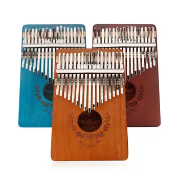 Muspor Kalimba 17 klavišą Raudonmedžio Nykščio Piršto Fortepijonas 17 llaves Mbira Afrikos Mušamųjų Klavišinių Muzikos instrumentų Calimba