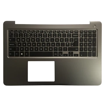 NAUJAS UK Apšvietimu nešiojamojo kompiuterio klaviatūra DELL INSPIRON 15 5565 5567 su palmrest viršutinį dangtelį pilkos spalvos rėmas