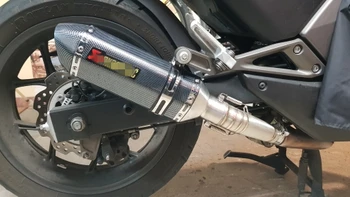 NC750 Motociklo Išmetimo duslintuvo link vidurio vamzdis pilnas sistemos db-killer HONDA NC700 NC700X NC700S 2012-2017