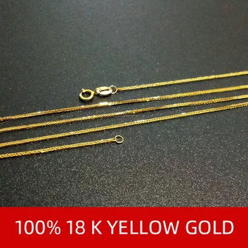 NIMFA, Originali 18K Yellow Gold Grandinės Fine Jewelry Nekilnojamojo au750 Karoliai Pakabukas 40cm, 45cm 80cm Wendding Šalis Dovana Moterims X312