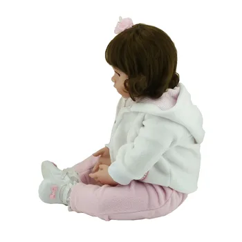 NPK 60cm Silikono bebe Vinilo Kūdikis Reborn bamblys mergina Lėlės žavinga chucky Rankų darbo, Vaikai Princesė Žaislai Vaikams bonecas žaislai