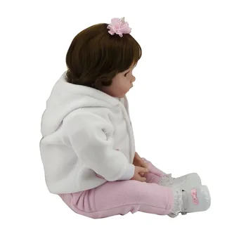 NPK 60cm Silikono bebe Vinilo Kūdikis Reborn bamblys mergina Lėlės žavinga chucky Rankų darbo, Vaikai Princesė Žaislai Vaikams bonecas žaislai
