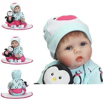 NPK Lėlės 55cm Minkšta Šluoste Kūno Reborn Lėles Bebe Naujagimių Realiame Gyvenime Baby Doll Originalus Tikroviškos Lėlės-Vaikų Žaislai Mergaitėms