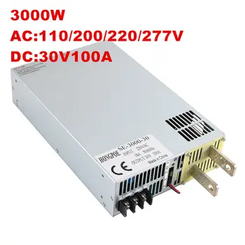 NWE 3000W maitinimo DC24V 30 V 36V 48V 60V 68V 72V 110V 3000W AC-DC 0-5V Analoginis Signalas Kontrolės 3000WPower Transformatorius