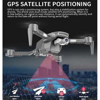 NWE GPS Drone 4K Quadcopter Su Kamera HD Dvi ašis anti-shake Gimbal Optinio Srauto FPV Drone 4K Profesinės Tranai Selfie Dron